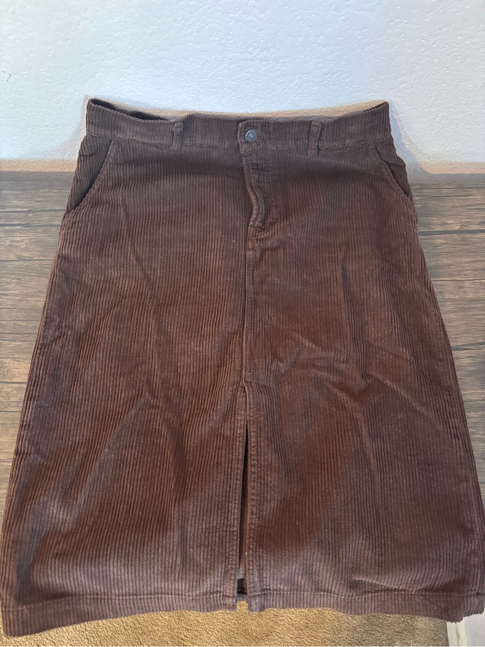 Reformation Lila Corduroy Midi Skirt size waist 28